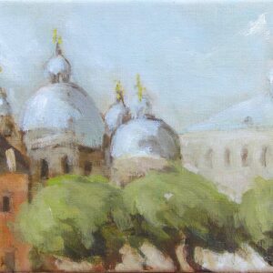 San Marco, the Basilica, Venice - Oil on canvas - 19x32cm